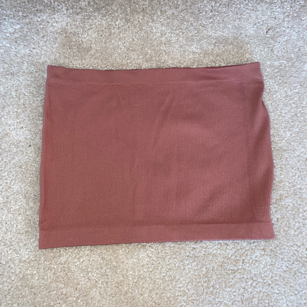 mauve seamless tube top